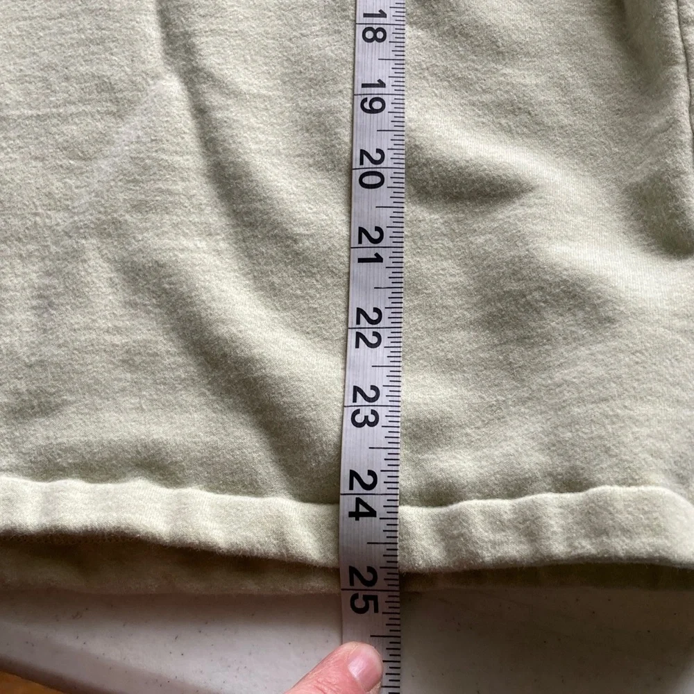 J. Crew Light Sage V-Neck Hooded Pullover - Picture 5 of 5